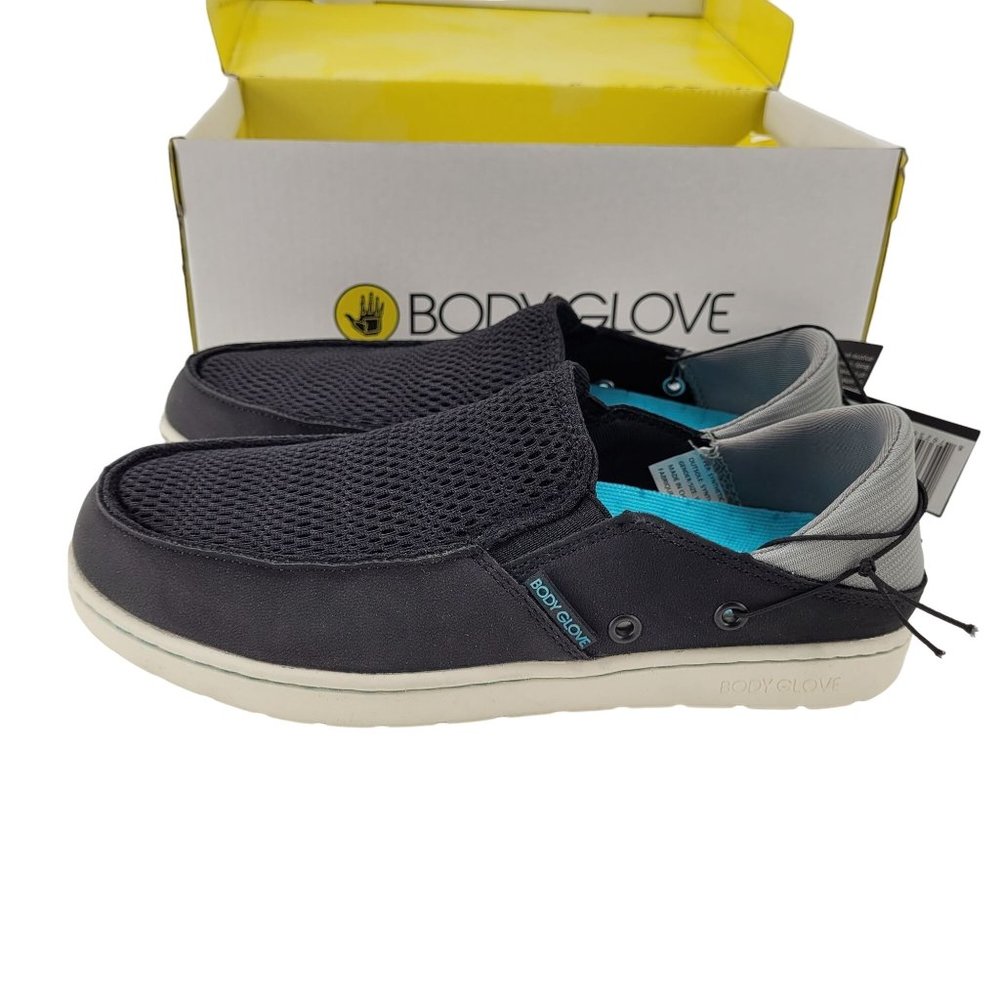 Women's Body Glove Aruba Hydro Sneakers Black Scuba Blue Size 7 NIB